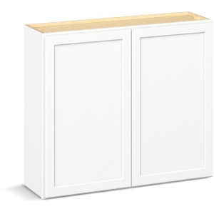 Reliabilt Parkstone II Reliabilt Parkstone II Brilliant White Wall Cabinet, 2 Doors, 39-in x 36-in - 641250 | Lowe's Pro Supply
